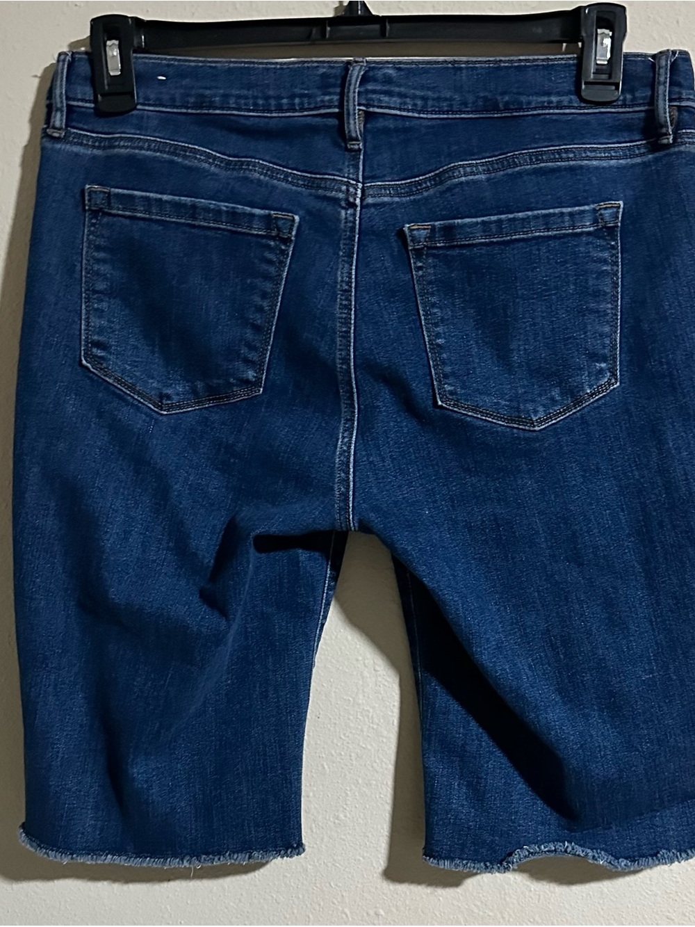 LOFT Outlet Deep Indigo Denim Bermuda Shorts - Picture 5 of 8